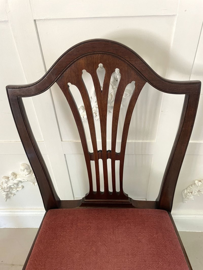 Set of 8 Antique Victorian Quality Mahogany Dining Chairs - Image 12